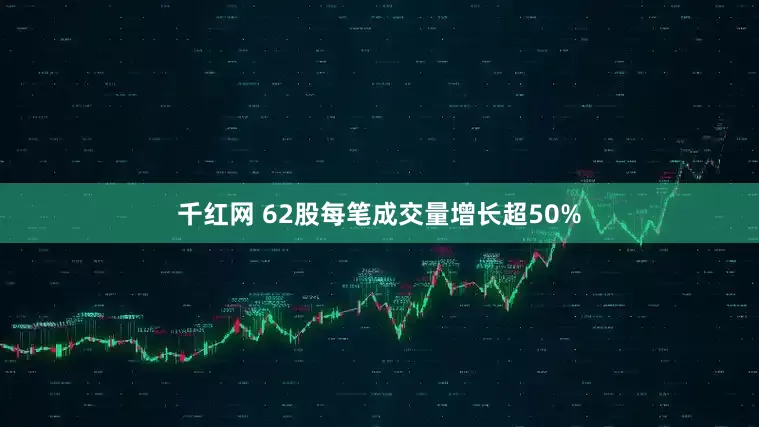 千红网 62股每笔成交量增长超50%